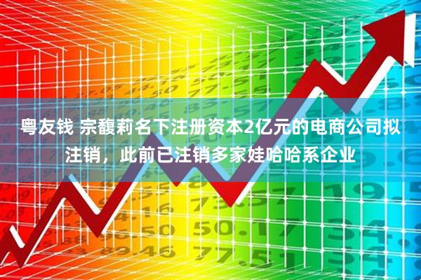粤友钱 宗馥莉名下注册资本2亿元的电商公司拟注销，此前已注销多家娃哈哈系企业